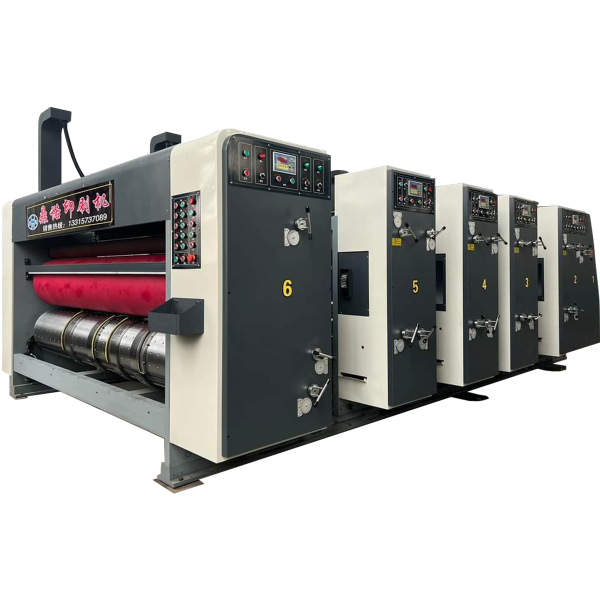 Imported High Speed Model Leadedge 2 Colour Printer Slotter And Rotary Die Machine With Stacker
